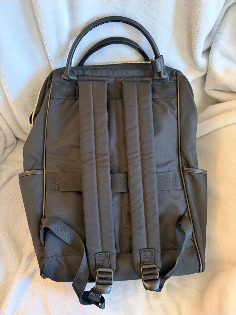 Black Backpack/ Laptop Tote - Versatile Travel & Work Bag